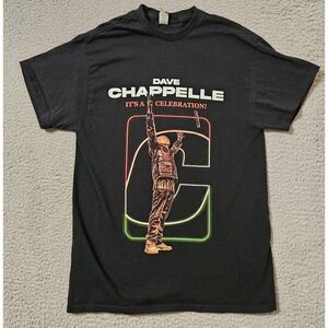 Dave Chappelle Shirt Sz Medium Black 2023 Its a Celebration World Tour Official